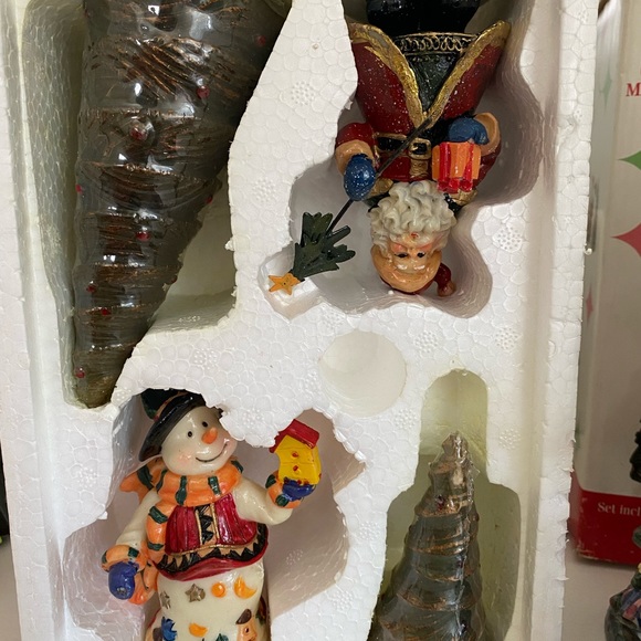 Merry Brite Snow Village Candle Set - Picture 2 of 11